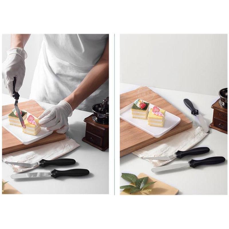 3pcs/set Blade Angled Espatula Spatula Cake Icing Spatula Smooth Filling Tool Cutter Set Wedding - BAKEWARE : NEW ZEALAND