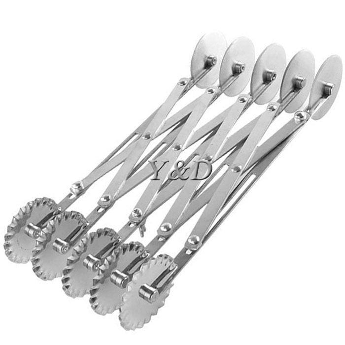 5 wheels Stainless Steel Dough Roller Pastry Tool Pizza Cutter Adjustable Pasta Knife Flexible - BAKEWARE : NEW ZEALAND