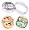 5pcs/set Round Circle Shape Metal Cookie Cutter Kitchen Bakeware Birthday Fondant Cake Mold