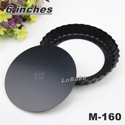 6 inches loose-bottom nonstick round flower wavy side pie pan pizza stone pancake cheesecake mold