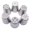 6PCS Russian Tulip Flower Cake Icing Piping Pastry Tips Nozzles Cupcake Cake Decorating Tools Baking - BAKEWARE : NEW ZEALAND