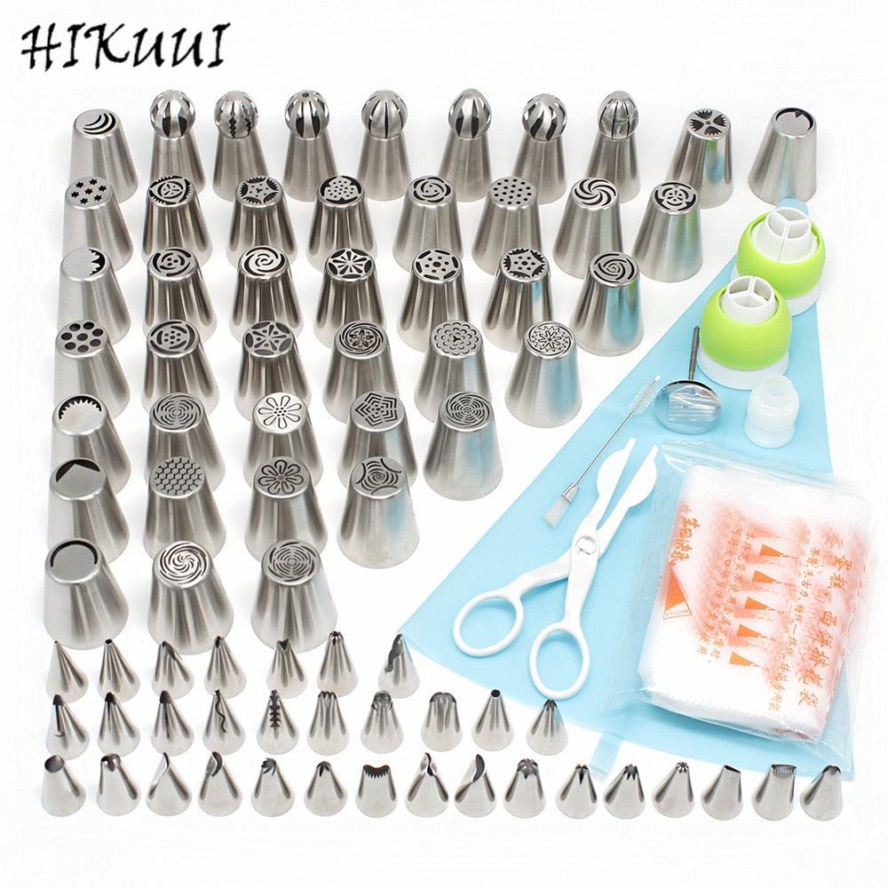 76PCS Stainless Steel Pastry Nozzles Set Icing Piping Tips Russian Korean Style Ball Shape Nozzle - BAKEWARE : NEW ZEALAND