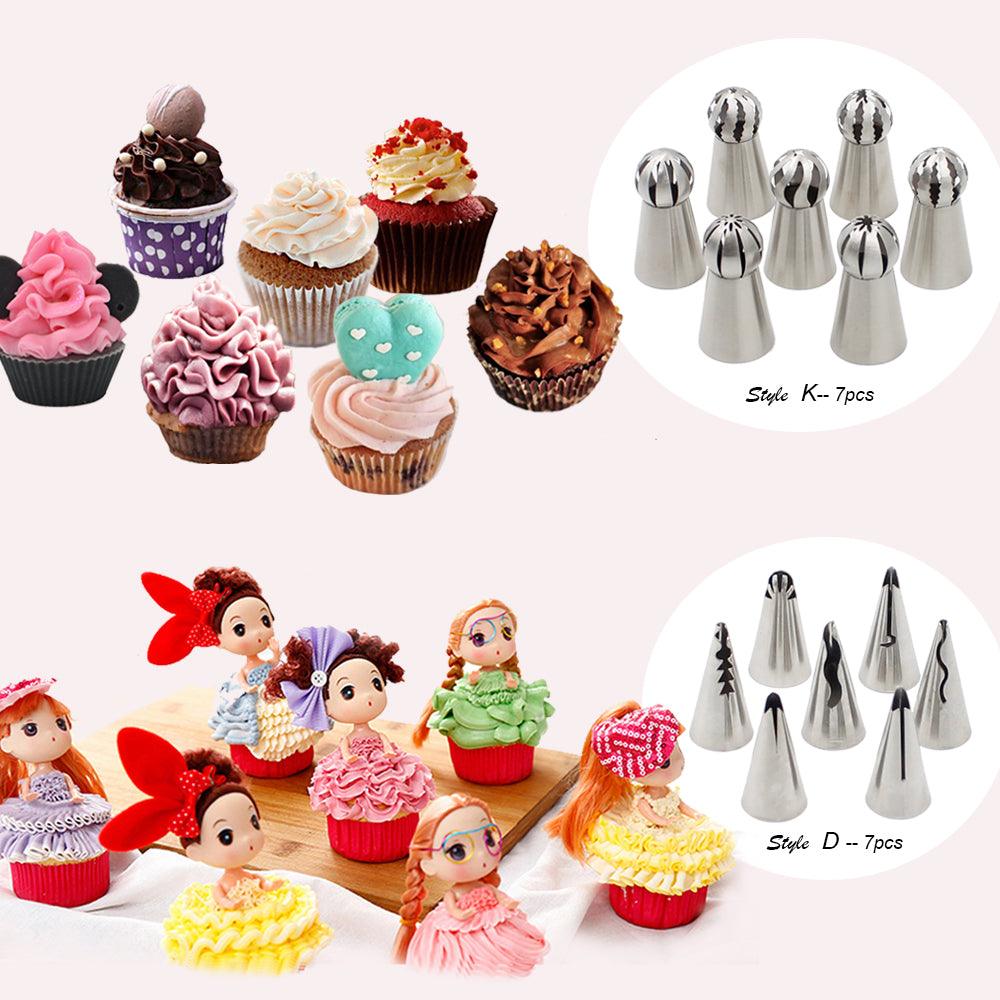 76PCS Stainless Steel Pastry Nozzles Set Icing Piping Tips Russian Korean Style Ball Shape Nozzle - BAKEWARE : NEW ZEALAND