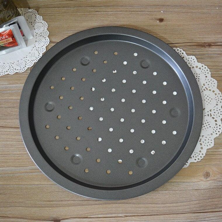 14 inch Thickening Pizza Shallow Dish Nonstick Carbon Steel Pizza Plate Baking Mould - BAKEWARE : NEW ZEALAND