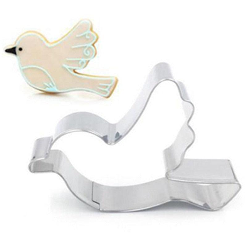 Birds pigeons stainless steel cute cutting biscuit mould cake moulds fruit sugar mold - BAKEWARE : NEW ZEALAND