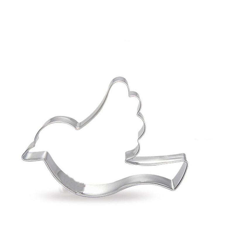 Birds pigeons stainless steel cute cutting biscuit mould cake moulds fruit sugar mold - BAKEWARE : NEW ZEALAND