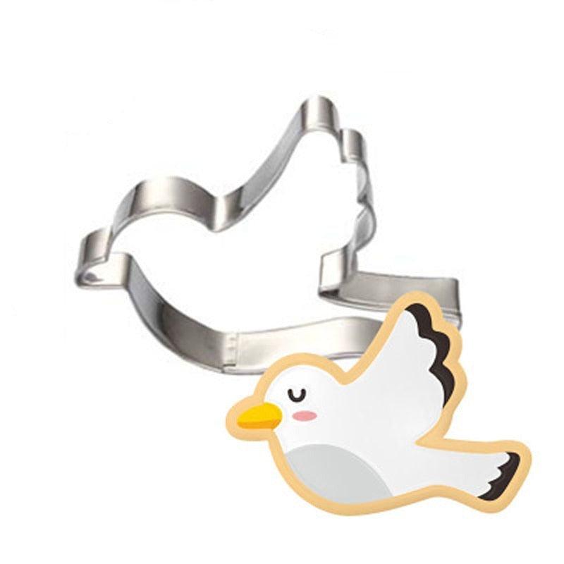 Birds pigeons stainless steel cute cutting biscuit mould cake moulds fruit sugar mold - BAKEWARE : NEW ZEALAND