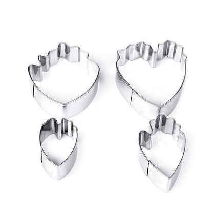 APRICOT 4pcs/set peony flower  Cookie Cutter 3D Sugarcraft Fondant Cake Pastry Biscuit Baking Mold - BAKEWARE : NEW ZEALAND