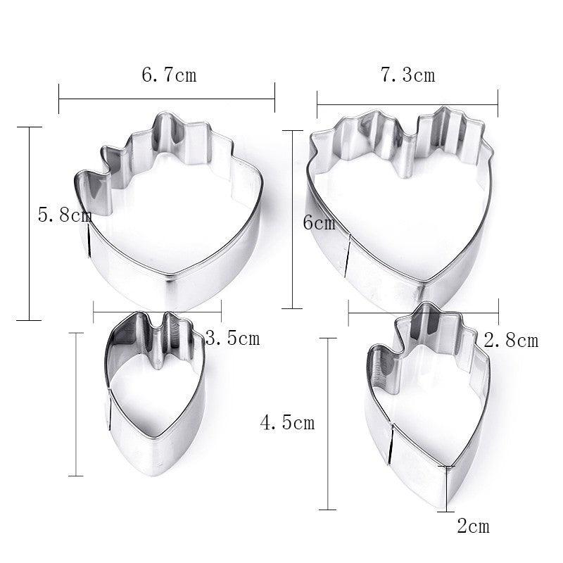 APRICOT 4pcs/set peony flower  Cookie Cutter 3D Sugarcraft Fondant Cake Pastry Biscuit Baking Mold - BAKEWARE : NEW ZEALAND