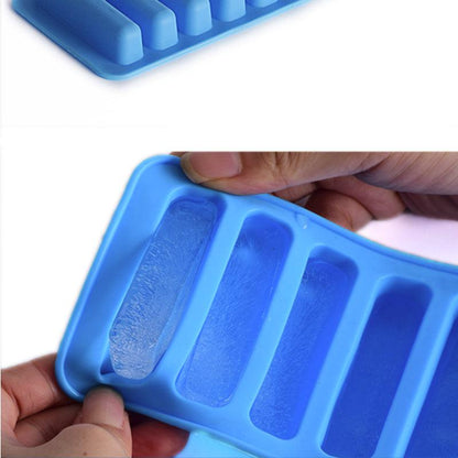 10 Holes Finger Shaped Silicon Cookies Chocolate Jelly Candy Cake Bakeware Mold