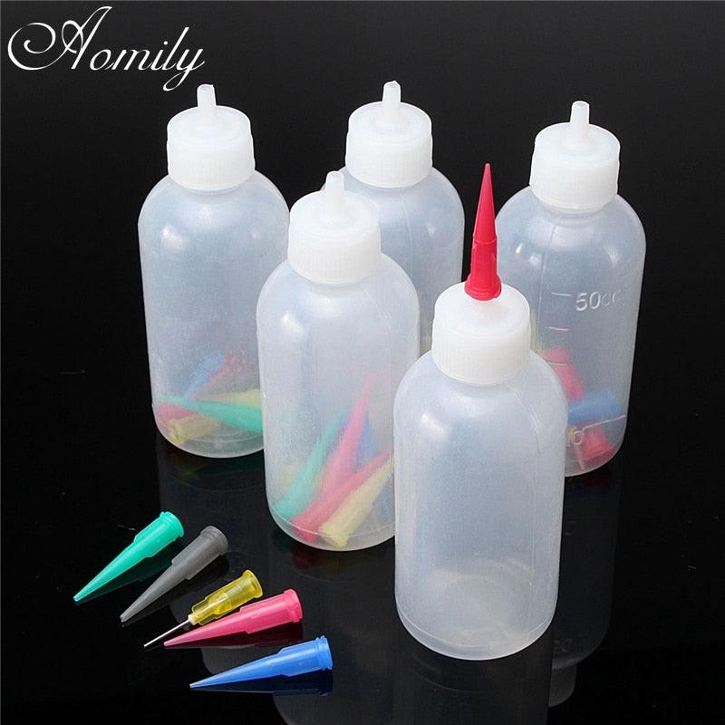 Aomily 5pcs/Set Jam Painting Squeeze Bottles with 35 Nozzles Cake Decor Family Baking Pastry 50ML - BAKEWARE : NEW ZEALAND