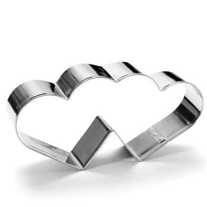 Aomily Lovely Double Heart Cookies Cutter Sweet Love Cake Pastry DIY Mould Baking Tools Stainless - BAKEWARE : NEW ZEALAND