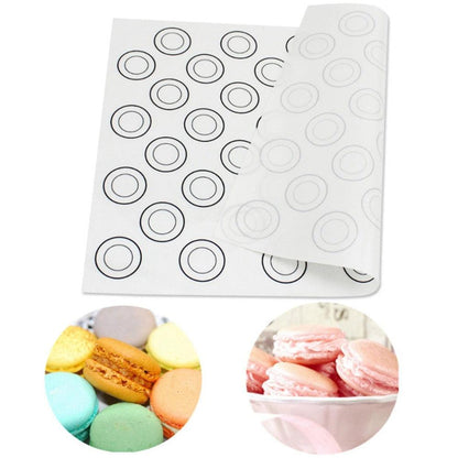 Aomily Silicone Dough Mat Bakeware 40*30cm Macaron 44 Circles Pastry Oven Pasta Tool Baking Sheet - BAKEWARE : NEW ZEALAND