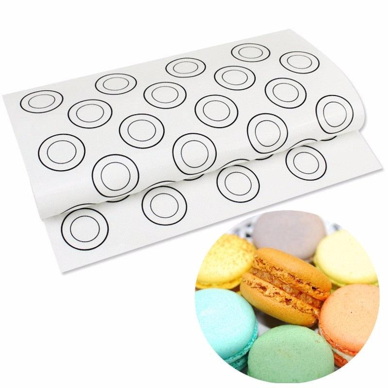 Aomily Silicone Dough Mat Bakeware 40*30cm Macaron 44 Circles Pastry Oven Pasta Tool Baking Sheet - BAKEWARE : NEW ZEALAND