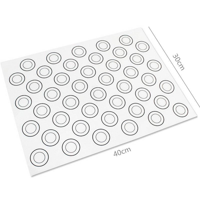 Aomily Silicone Dough Mat Bakeware 40*30cm Macaron 44 Circles Pastry Oven Pasta Tool Baking Sheet - BAKEWARE : NEW ZEALAND