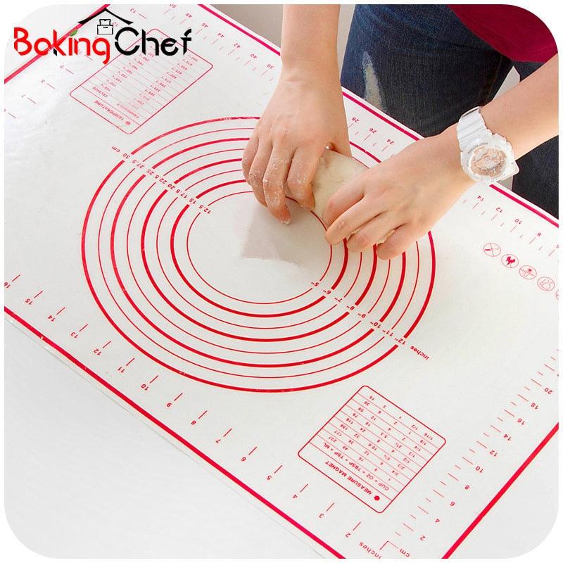 BAKINGCHEF Silicone Baking Mat Pizza Dough Maker Pastry Kitchen Gadgets Cooking Tools Utensils - BAKEWARE : NEW ZEALAND