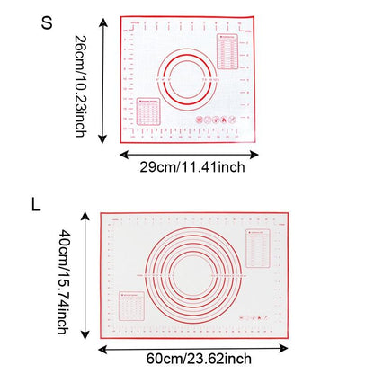 BAKINGCHEF Silicone Baking Mat Pizza Dough Maker Pastry Kitchen Gadgets Cooking Tools Utensils - BAKEWARE : NEW ZEALAND