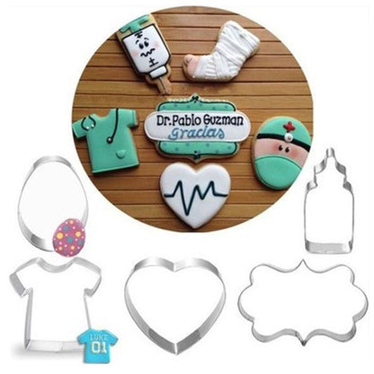 Children's Section Cookie Cutter Stainless Steel Biscuit Cutter Cookie Mold Kitchen Baking Tools - BAKEWARE : NEW ZEALAND