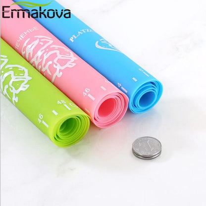 ERMAKOVA Non-Stick Silicone Baking Mat Dough Rolling Mat Heat Resistant Pad Pastry Board Silicone - BAKEWARE : NEW ZEALAND