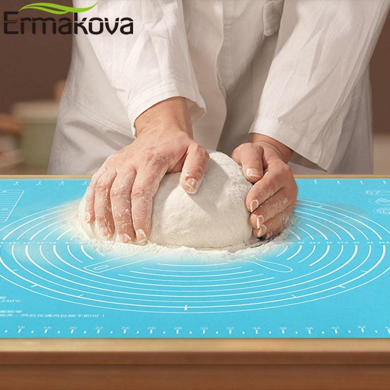 ERMAKOVA Non-Stick Silicone Baking Mat Dough Rolling Mat Heat Resistant Pad Pastry Board Silicone - BAKEWARE : NEW ZEALAND