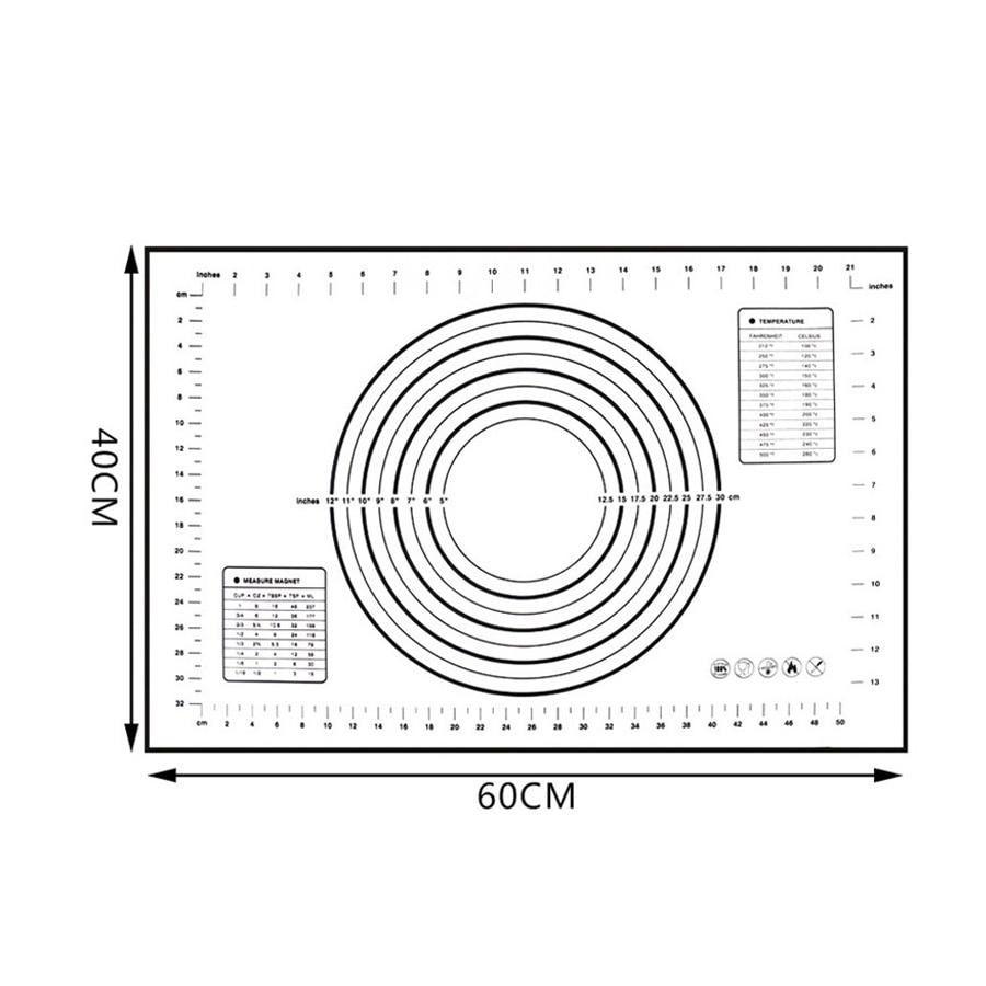 Extra Large 32"x24" Silicone Baking Mat - Non-Stick Non-Skid Pastry Mat with Measurements by Leeseph - BAKEWARE : NEW ZEALAND