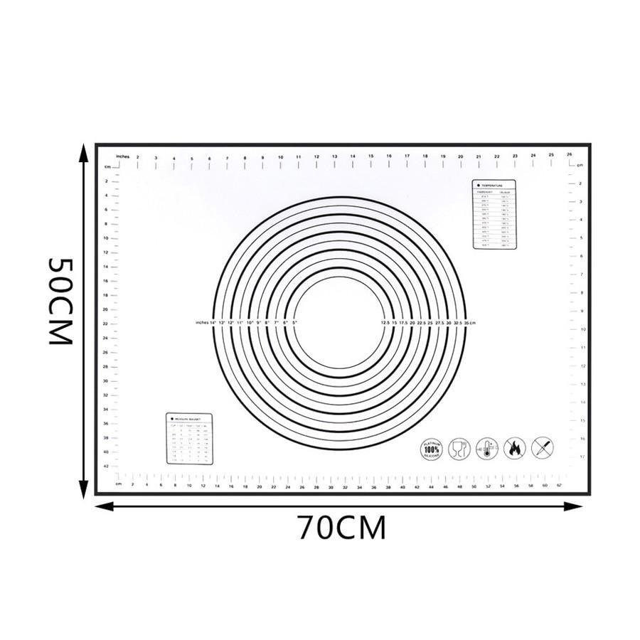 Extra Large 32"x24" Silicone Baking Mat - Non-Stick Non-Skid Pastry Mat with Measurements by Leeseph - BAKEWARE : NEW ZEALAND