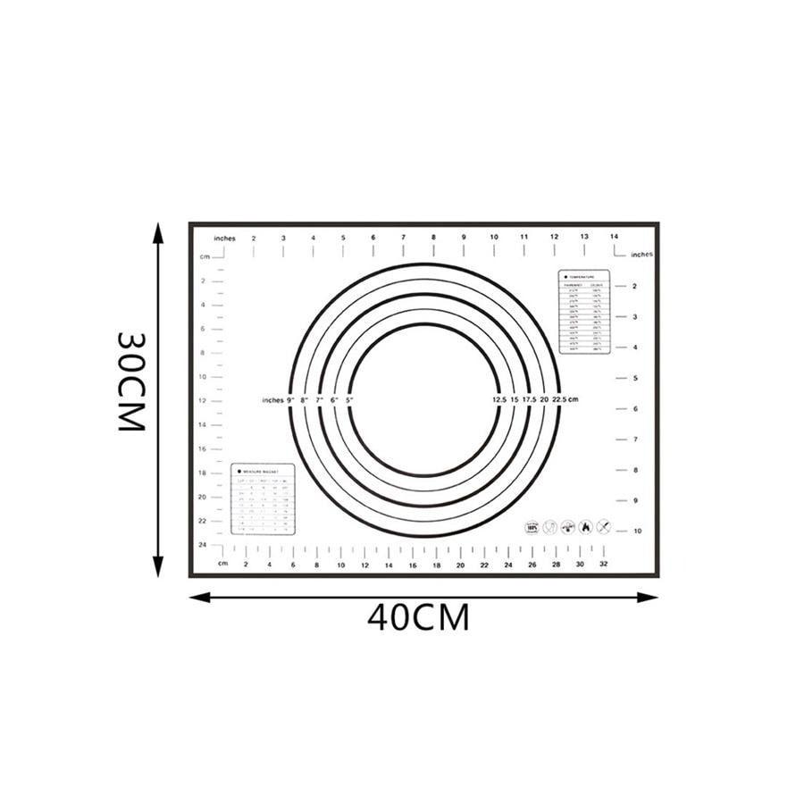 Extra Large 32"x24" Silicone Baking Mat - Non-Stick Non-Skid Pastry Mat with Measurements by Leeseph - BAKEWARE : NEW ZEALAND