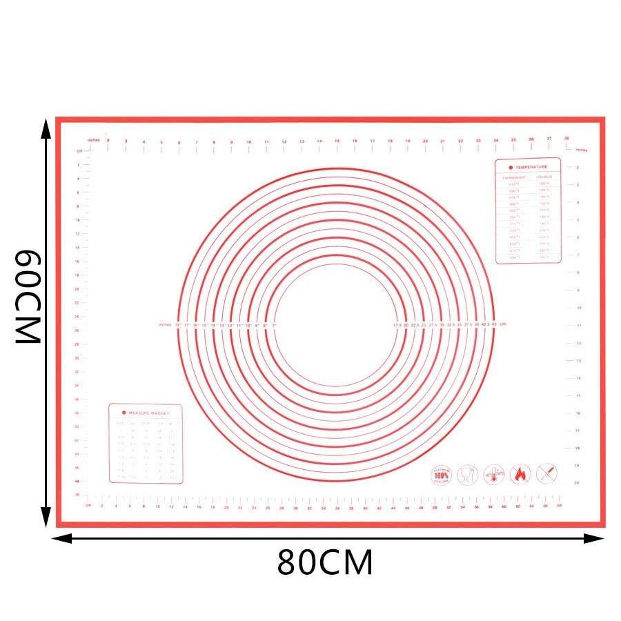 Extra Large 32"x24" Silicone Baking Mat - Non-Stick Non-Skid Pastry Mat with Measurements by Leeseph - BAKEWARE : NEW ZEALAND