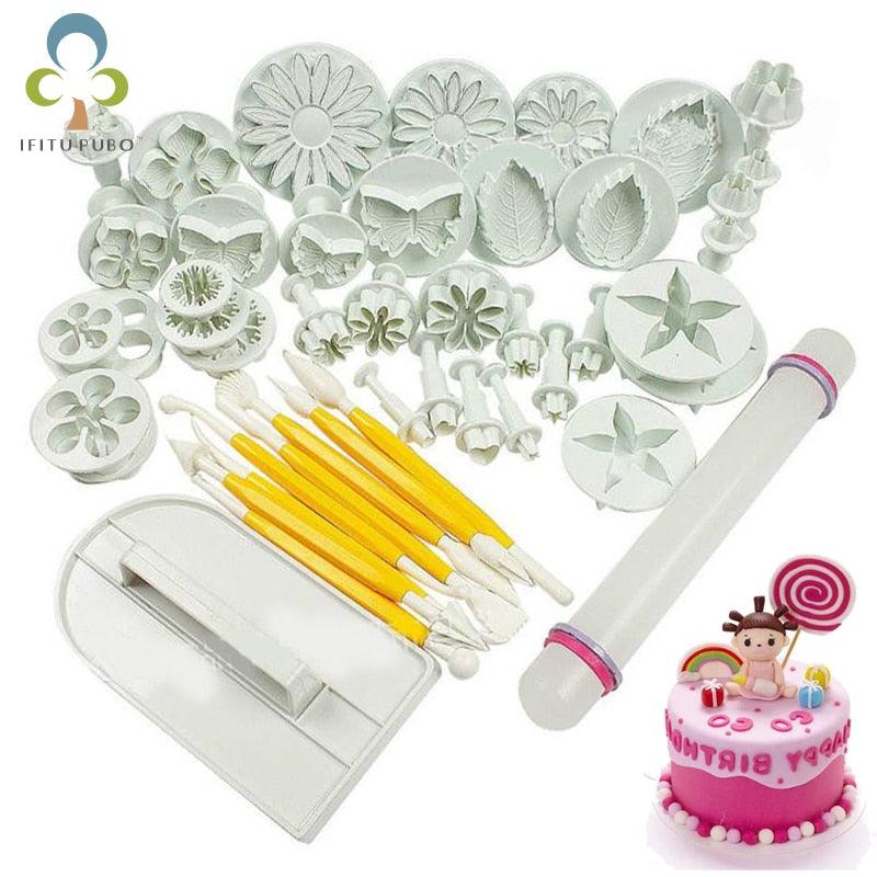 Fondant Cake Mold Set Flower Cake Decorating Tools Kitchen Baking Molding Kit Sugarcraft Making - BAKEWARE : NEW ZEALAND