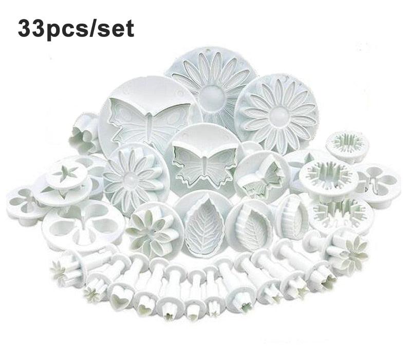 Fondant Cake Mold Set Flower Cake Decorating Tools Kitchen Baking Molding Kit Sugarcraft Making - BAKEWARE : NEW ZEALAND