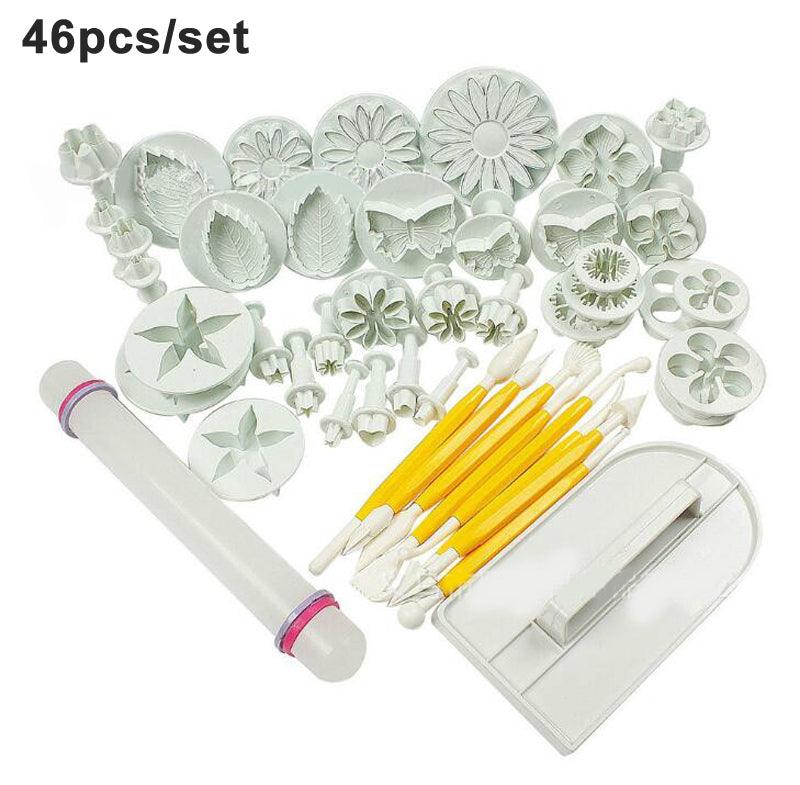 Fondant Cake Mold Set Flower Cake Decorating Tools Kitchen Baking Molding Kit Sugarcraft Making - BAKEWARE : NEW ZEALAND