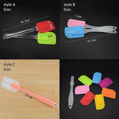 Food Grade Kitchen Gadgets Cooking Baking Tools Pastry Scraper Non-stick Silicone Butter Cream - BAKEWARE : NEW ZEALAND