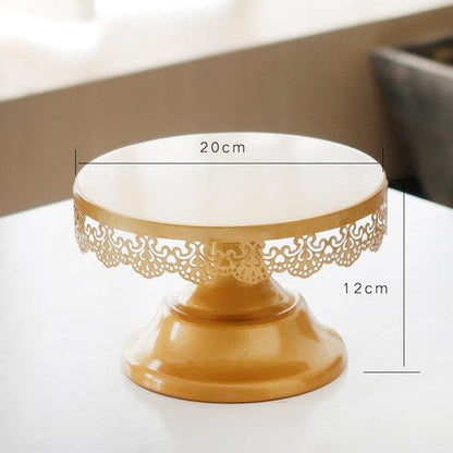 Gold Round Cupcake Stands Metal Dessert Display Cake Plate Cupcake Display Rack Bakeware