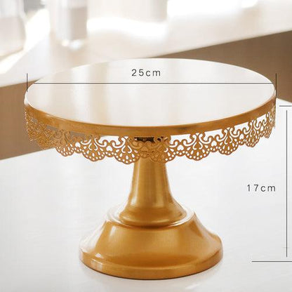 Gold Round Cupcake Stands Metal Dessert Display Cake Plate Cupcake Display Rack Bakeware