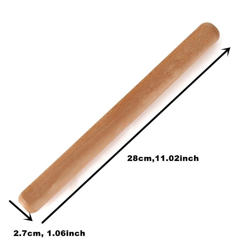 Goldbaking Wood Rolling Pin Dough Roller Classic for Baking Pie Pizza - BAKEWARE : NEW ZEALAND