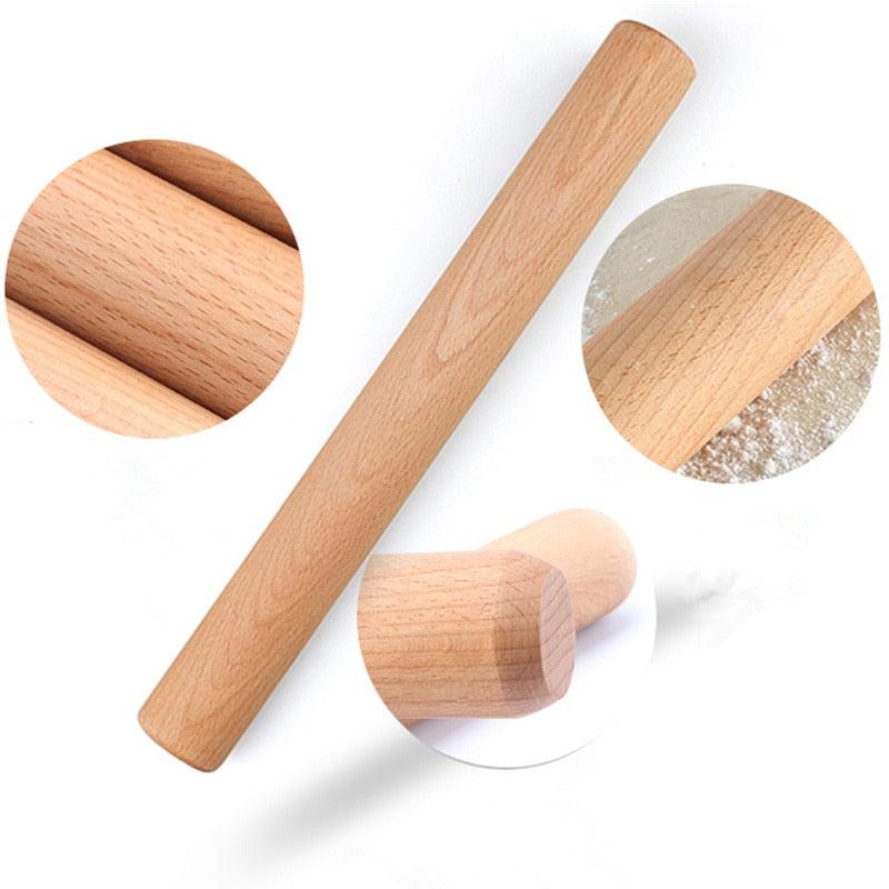 Goldbaking Wood Rolling Pin Dough Roller Classic for Baking Pie Pizza - BAKEWARE : NEW ZEALAND