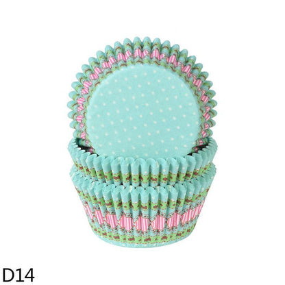 100Pcs Paper Muffin Cup Box Cupcake Liner DIY Birthday Wedding Christmas Home Party Baking Dessert