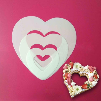 Heart Shape Cake Mold PET Plastic Cake Decorating Tools Confeitaria Maker Useful Baking Accessories