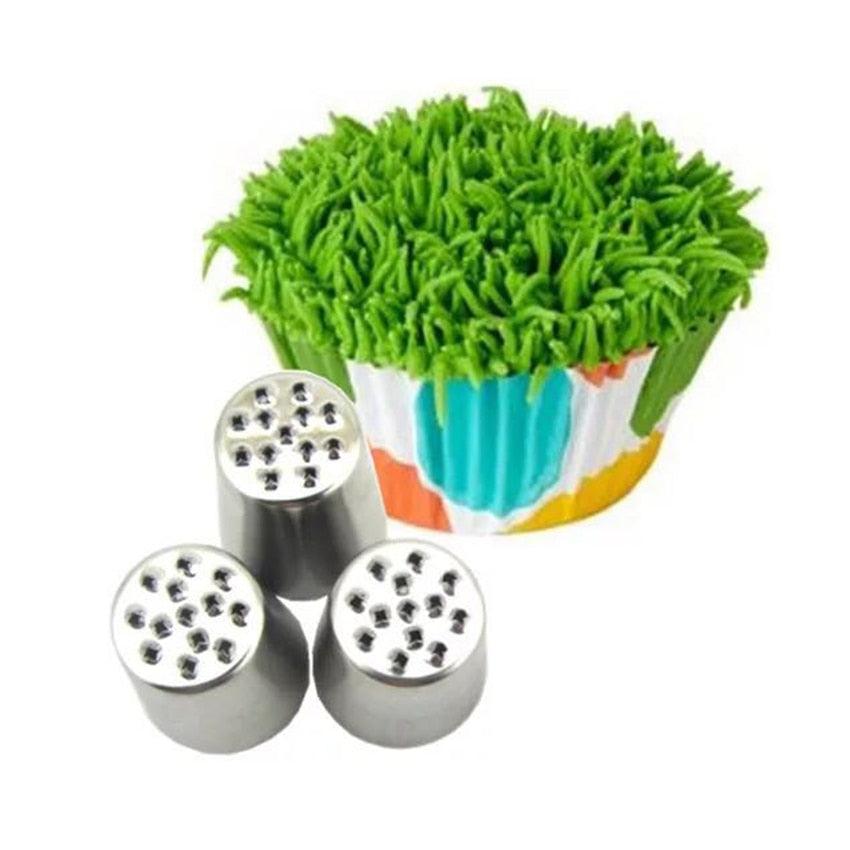 Grass Cream Icing Nozzles Stainless Steel Pastry Decoration Cupcake Head Cake Decorating Tools