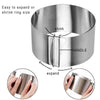 1PCS Adjustable Cake Mold Stainless Steel Round Shape Mousse Cake Mould Pastry Ring Mold 16-30cm