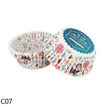 100Pcs Paper Muffin Cup Box Cupcake Liner DIY Birthday Wedding Christmas Home Party Baking Dessert