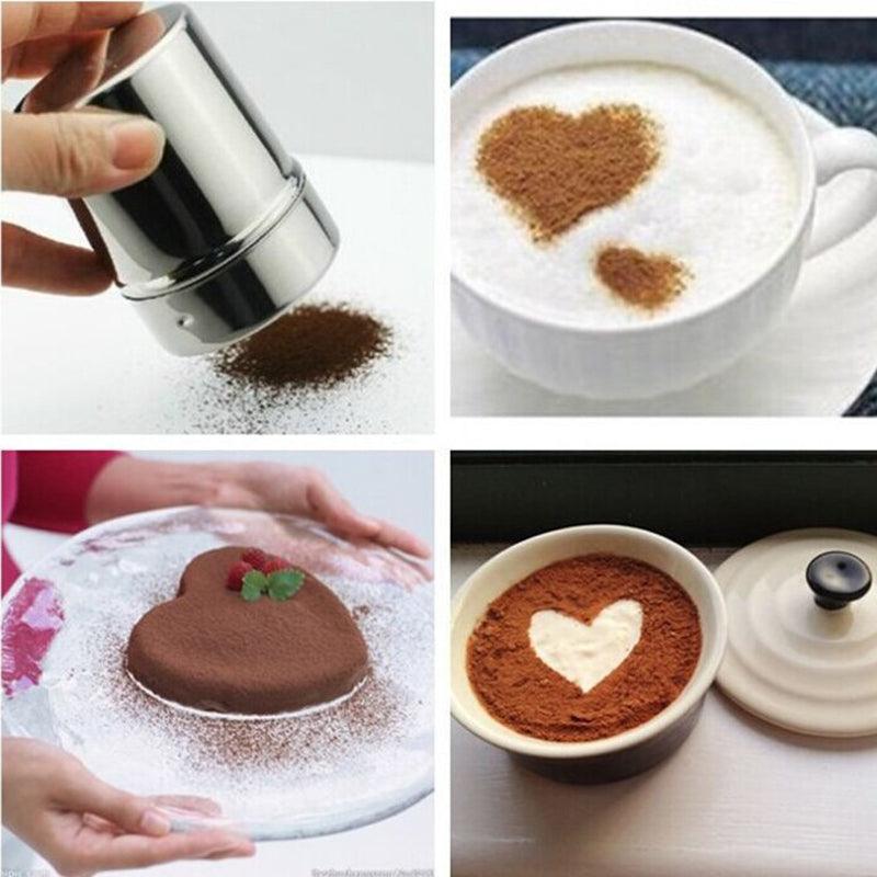 Stainless Steel Chocolate Shaker Icing Sugar Powder Flour Powder Cocoa Coffee Sifter - BAKEWARE : NEW ZEALAND