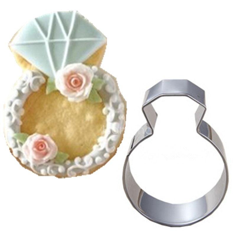 Hot Lady Wedding Party Diamond Ring Cookie Mold Stainless Steel Kitchen Accessories Baking Tools - BAKEWARE : NEW ZEALAND