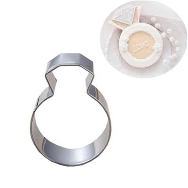 Hot Lady Wedding Party Diamond Ring Cookie Mold Stainless Steel Kitchen Accessories Baking Tools - BAKEWARE : NEW ZEALAND