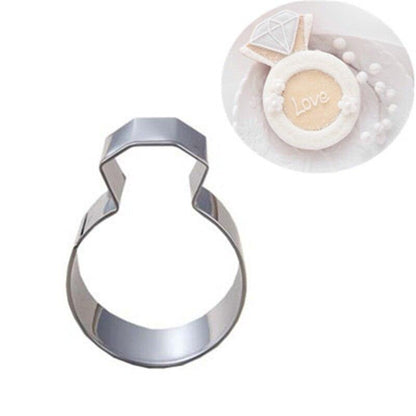 Hot Lady Wedding Party Diamond Ring Cookie Mold Stainless Steel Kitchen Accessories Baking Tools - BAKEWARE : NEW ZEALAND