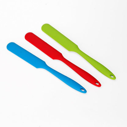 1PC Portable Long Handle Silicone Spatula Cake Cream Mixer Baking Batter Scraper Pastry Tools