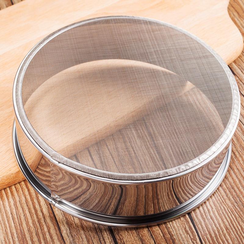 Kitchen Fine Mesh Flour Sifter Professional Round Stainless Steel Flour Sieve Strainer Sifters