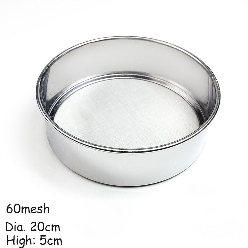 Kitchen Fine Mesh Flour Sifter Professional Round Stainless Steel Flour Sieve Strainer Sifters