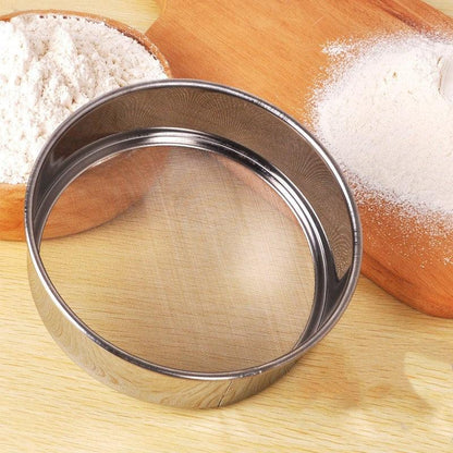 Kitchen Fine Mesh Flour Sifter Professional Round Stainless Steel Flour Sieve Strainer Sifters