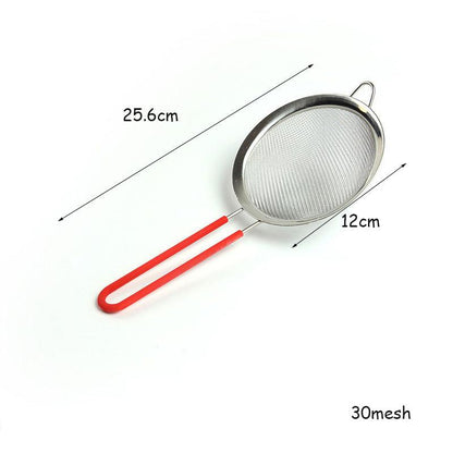 Kitchen Fine Mesh Flour Sifter Professional Round Stainless Steel Flour Sieve Strainer Sifters